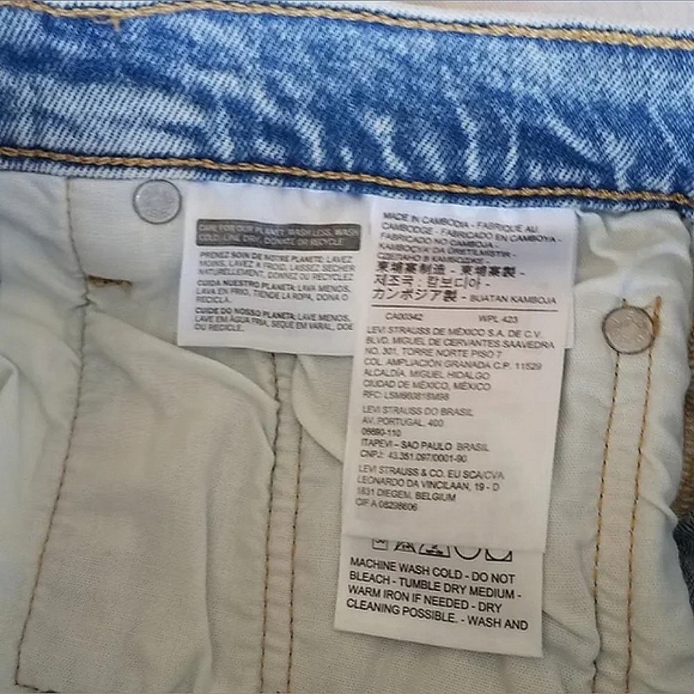 Levi's Original Classic 501 Buttonfly Denim Short - Picture 4 of 8